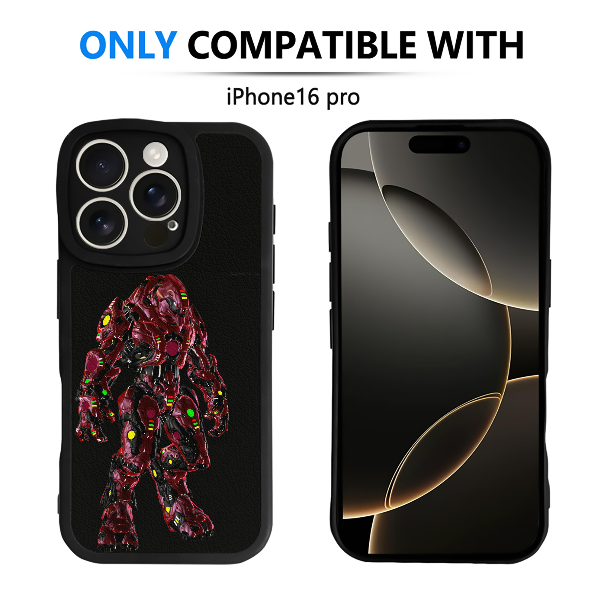 （画像用） Transformers トランスフォーマー 【iPhone 16シリーズ対応】シリコンスマホケース（レザー調） 材質：シリコン